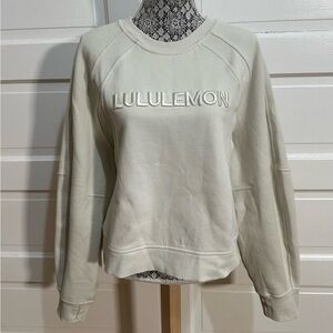 Lululemon Scuba Oversized Pullover *Wordmark Size XL/XXL Bone $138